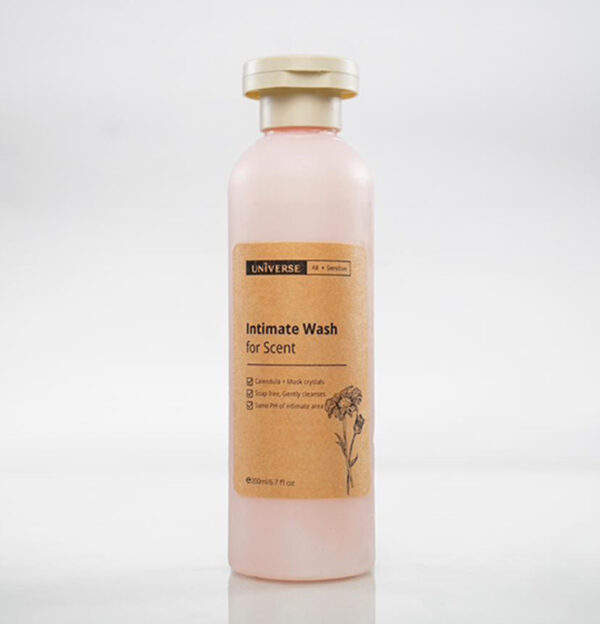 Intimate wash for scent